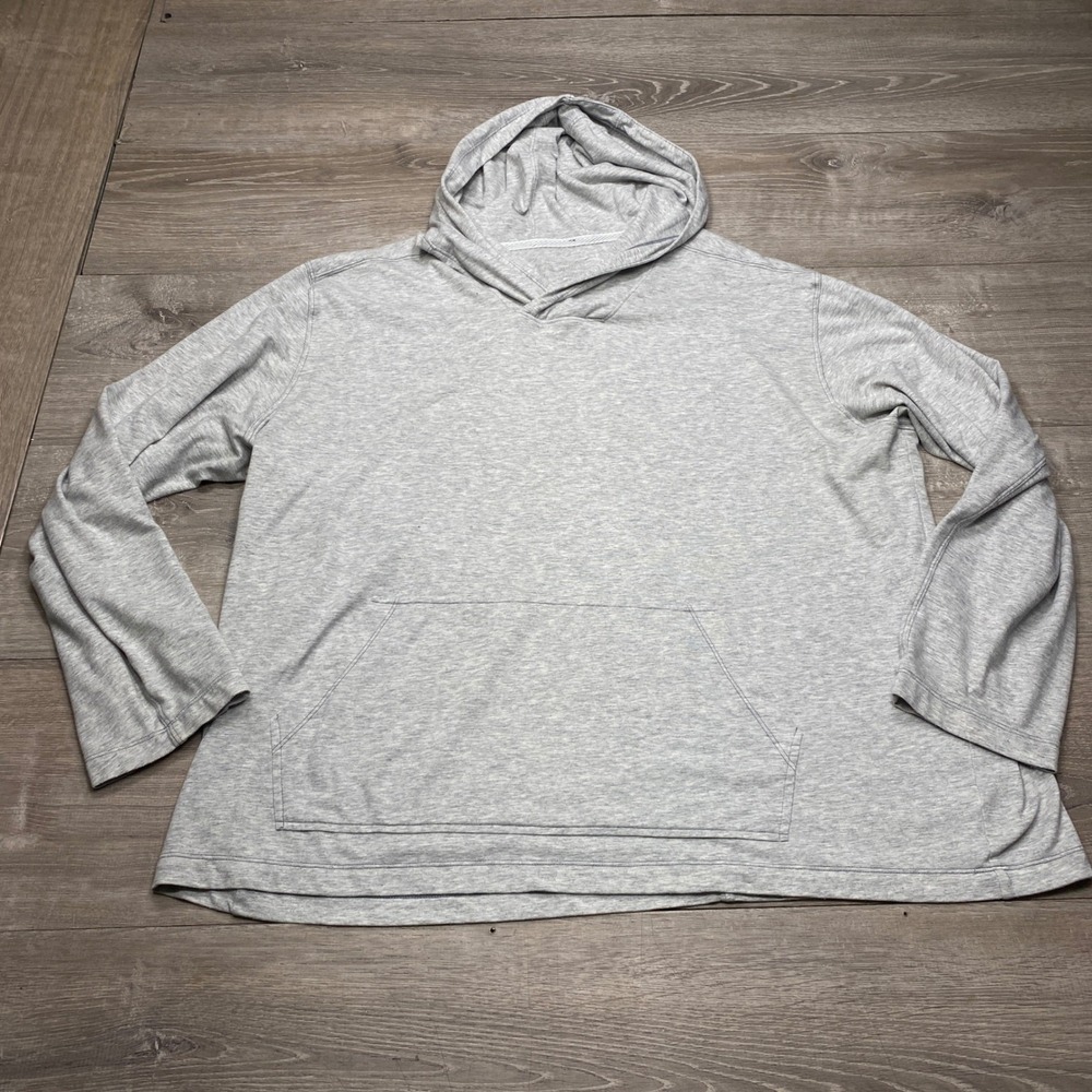 Tommy Bahama Hoodie Women XXXL Gray Pima Cotton Blend Pullover Casual Beach